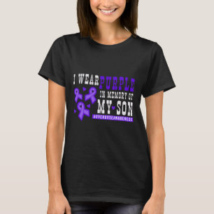 Jag Bära Lila till minnet av min son - överdoserin T Shirt