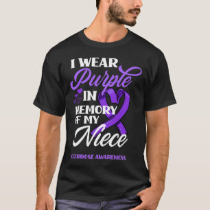 Jag Bära Lila till minnet av min systoliska överdo T Shirt