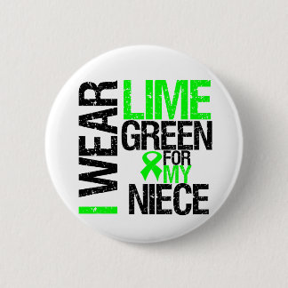 Jag Bära Lime Green för min systerlymphoma Knapp