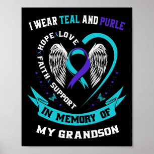 Jag Bära och Lila för min morson Suicide Awa Poster