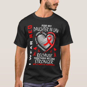 Jag Bära Red för min dotter i juridik. T Shirt