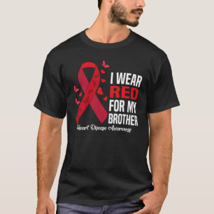 Jag Bära Red för min hjärt- och hjärtsjukdom T Shirt