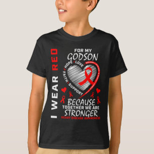 Jag Bära Red för min hjärtsjukdom R T Shirt