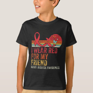 Jag Bära Red för min vänliga hjärtsjukdom T Shirt