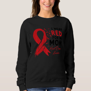 Jag Bära Red for My Mamma Heart Disease Awareness T Shirt