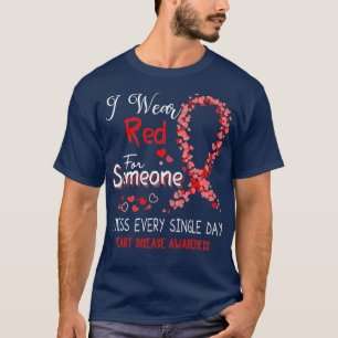 Jag Bära Red för någon hjärtsjukdom T Shirt