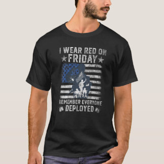 Jag Bära Red på Fredag för att minnas alla som är T Shirt