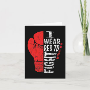 Jag Bära Red to Fight Heart Disease Awareness Chd Kort
