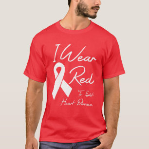 Jag Bära röd för att bekämpa hjärtsjukdomens T Shirt