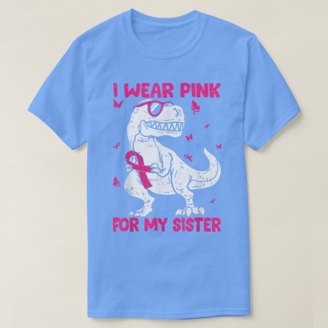 Jag Bära Rosa för min bröstcancermedvetenhet T Shirt (Design framsida)