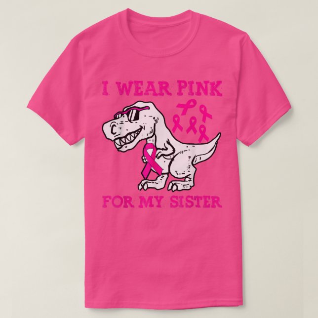Jag Bära Rosa för min bröstcancermedvetenhet T Shirt (Design framsida)