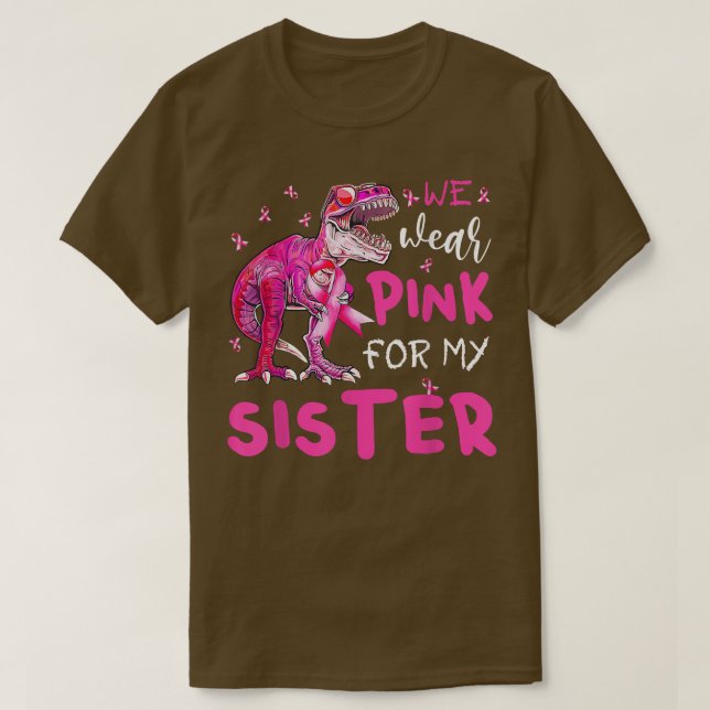 Jag Bära Rosa för min bröstcancermedvetenhet T Shirt (Design framsida)