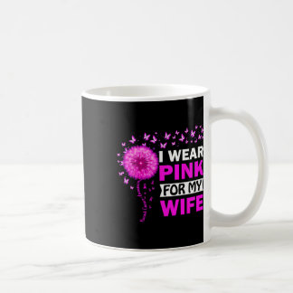 Jag Bära Rosa för min fru Breast Cancer Awareness Kaffemugg