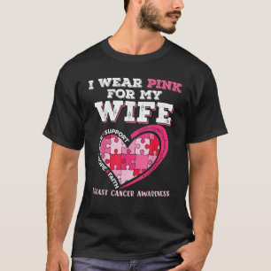 Jag Bära Rosa för min fru Breast Cancer Awareness T Shirt