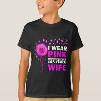 Jag Bära Rosa för min fru Breast Cancer Awareness T Shirt
