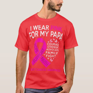 Jag Bära Rosa för min medvetenhet om bröstcancer i T Shirt