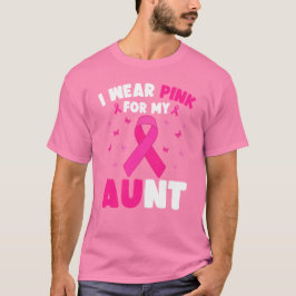 Jag Bära Rosa för min medvetenhet om bröstcancer i T Shirt