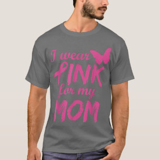 Jag Bära Rosa för min medvetenhet om bröstcancer i T Shirt