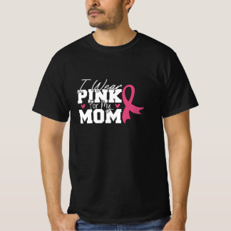 Jag Bära Rosa för min medvetenhet om bröstcancer i T Shirt