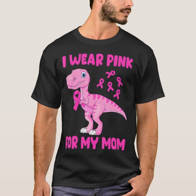Jag Bära Rosa för min medvetenhet om bröstcancer i T Shirt (Framsida)