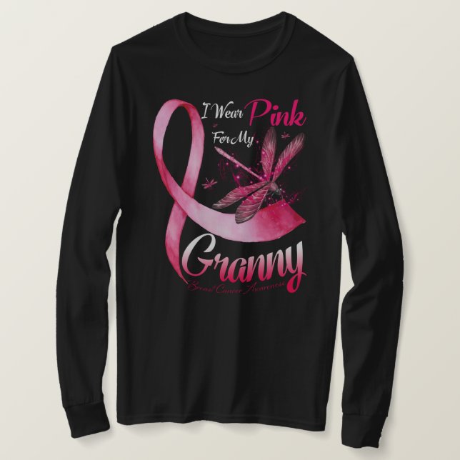 Jag Bära Rosa för min Rosa Ribbon Br. T Shirt (Design framsida)