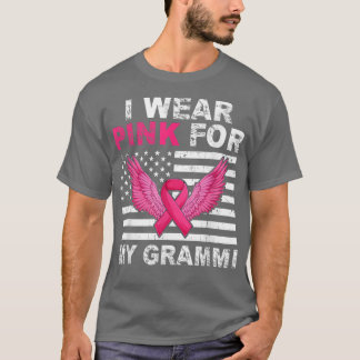 Jag Bära Rosa för min Rosa Ribbon Breast Cance T Shirt
