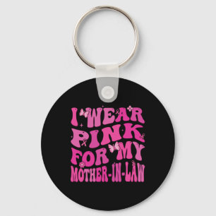 Jag Bära Rosa för min Svärmor bröstcancer Awa Nyckelring