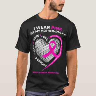 Jag Bära Rosa för min Svärmor bröstcancer Awa T Shirt