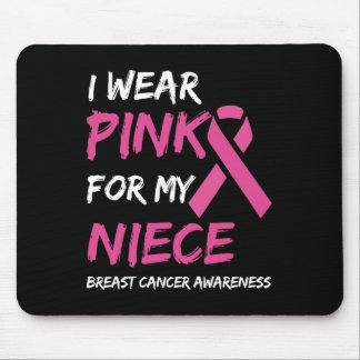 Jag Bära Rosa för min systerdotter Breast Cancer A Musmatta