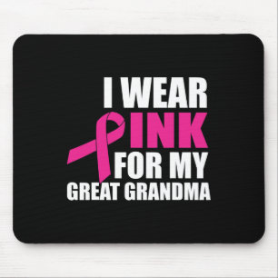 Jag Bära Rosa för min Underbara mormor bröstcancer Musmatta