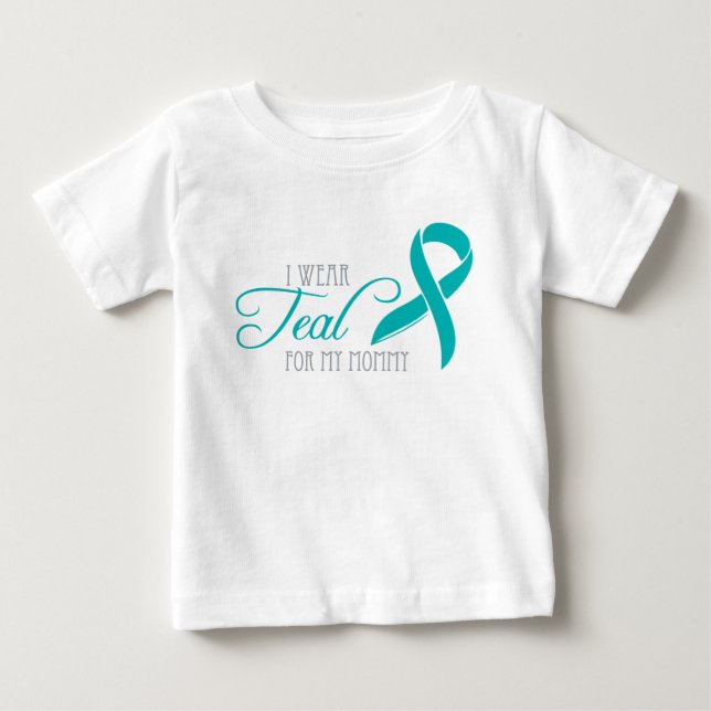 Jag Bära Teal for My Mamma Tee Shirt (Framsida)