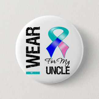 Jag Bära Thyroid Cancer Ribbon för min farbror Knapp
