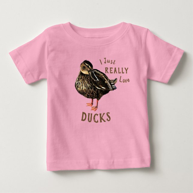 Jag bara Verkligen Ankor Baby T-Shirt (Framsida)