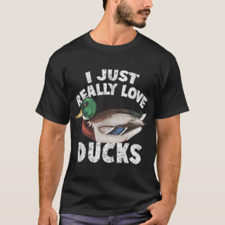 Jag bara Verkligen Ankor Cute Mallard Anka T Shirt