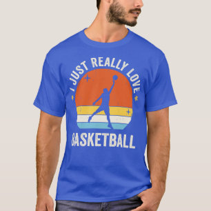Jag bara Verkligen Basketball 0s Retro Vint T Shirt