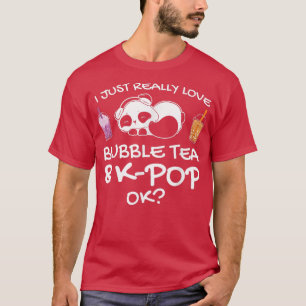 Jag bara verkligen Bubbelte & k-pop-pop-tjej T Shirt