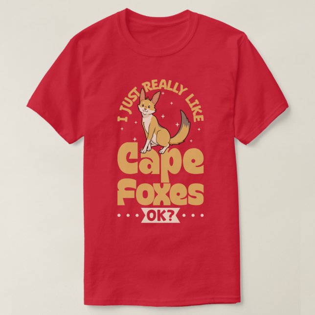 Jag bara verkligen Cape Foxes Cape Fox T Shirt (Design framsida)
