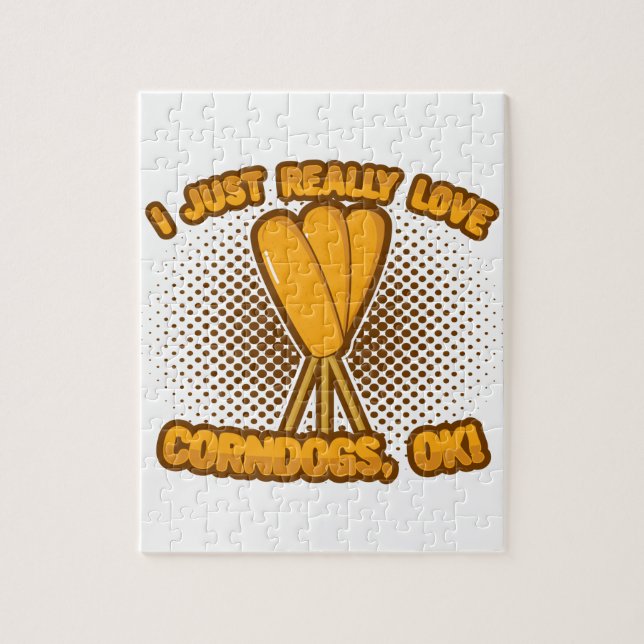 Jag bara Verkligen Corndog. Pussel (Vertikal)