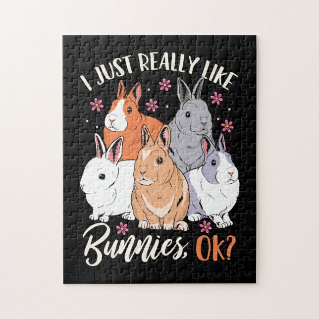 Jag bara Verkligen gillar kaniner Pussel (Vertikal)