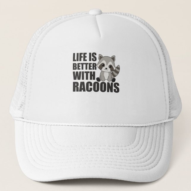 Jag bara Verkligen gillar Racoons Cute Raccoon Keps (Framsida)