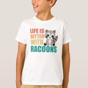 Jag bara Verkligen gillar Racoons Cute Raccoon T Shirt