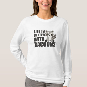 Jag bara Verkligen gillar Racoons Cute Raccoon T Shirt