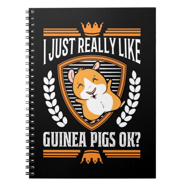 Jag bara Verkligen Guinea Gris Anteckningsbok (Framsidan)