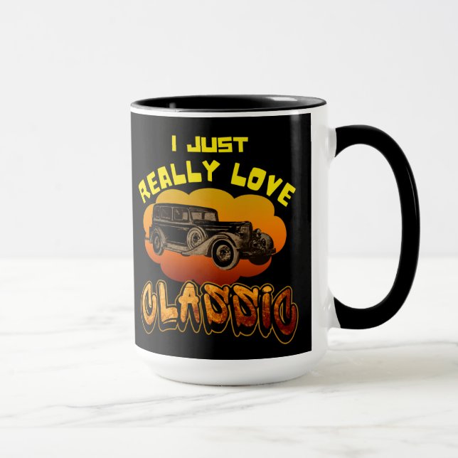 Jag bara verkligen kärlek Classic Mugg (Höger)