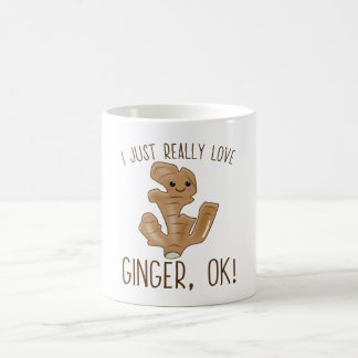 Jag bara Verkligen Kärlek Ginger ok! Kawaii Ginger Kaffemugg