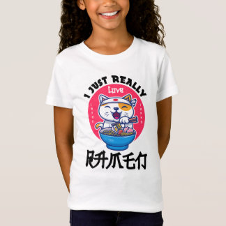 Jag bara verkligen kärlek nuddar, söt, rolig japan t shirt