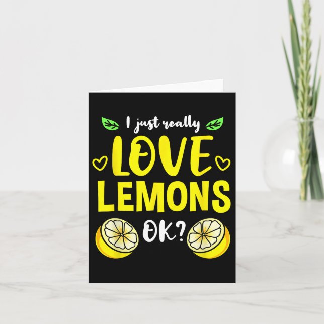Jag bara Verkligen Lemons OK Kort (Framsida)