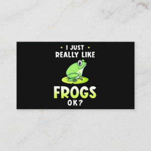 Jag bara Verkligen Likes Frogs Visitkort