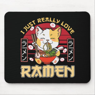Jag bara Verkligen Ramen Kawaii Anime Cat Ramen Gi Musmatta