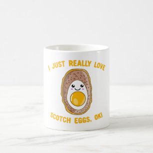 Jag bara Verkligen Scotch Eggs. Kawaii Scotch Kaffemugg